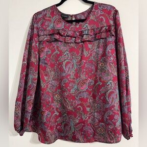 Talbots Paisley Print Women's Top. Size XL